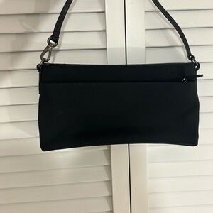 Coach black ballistic nylon purse